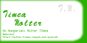timea molter business card